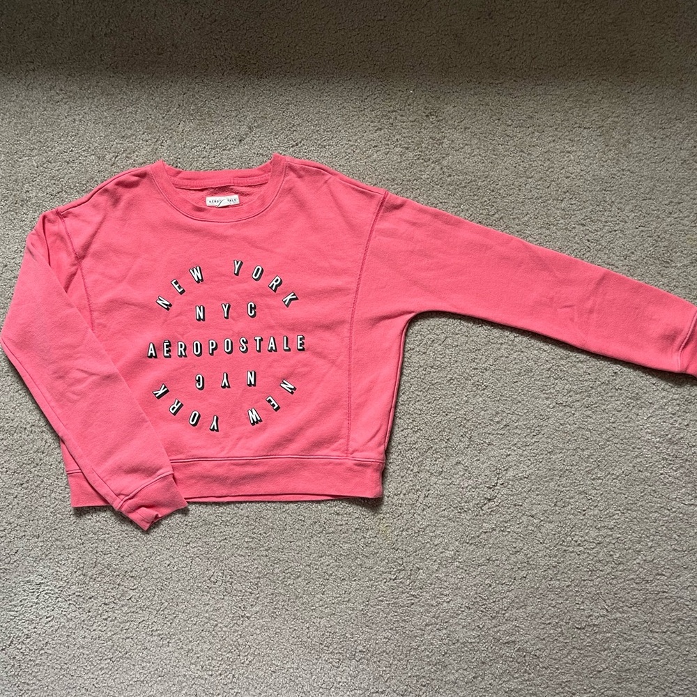 Aeropostale Hot Pink Sweater Crewneck